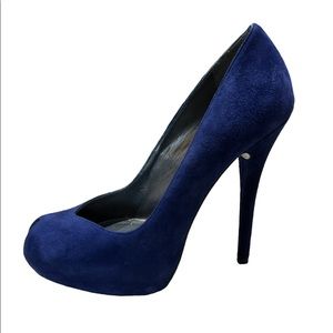 STUART WEITZMAN Suede Platform Heels